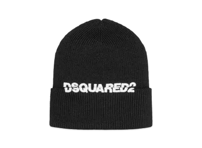 Dsquared2 Logo Knit Beanie #1 "Black"