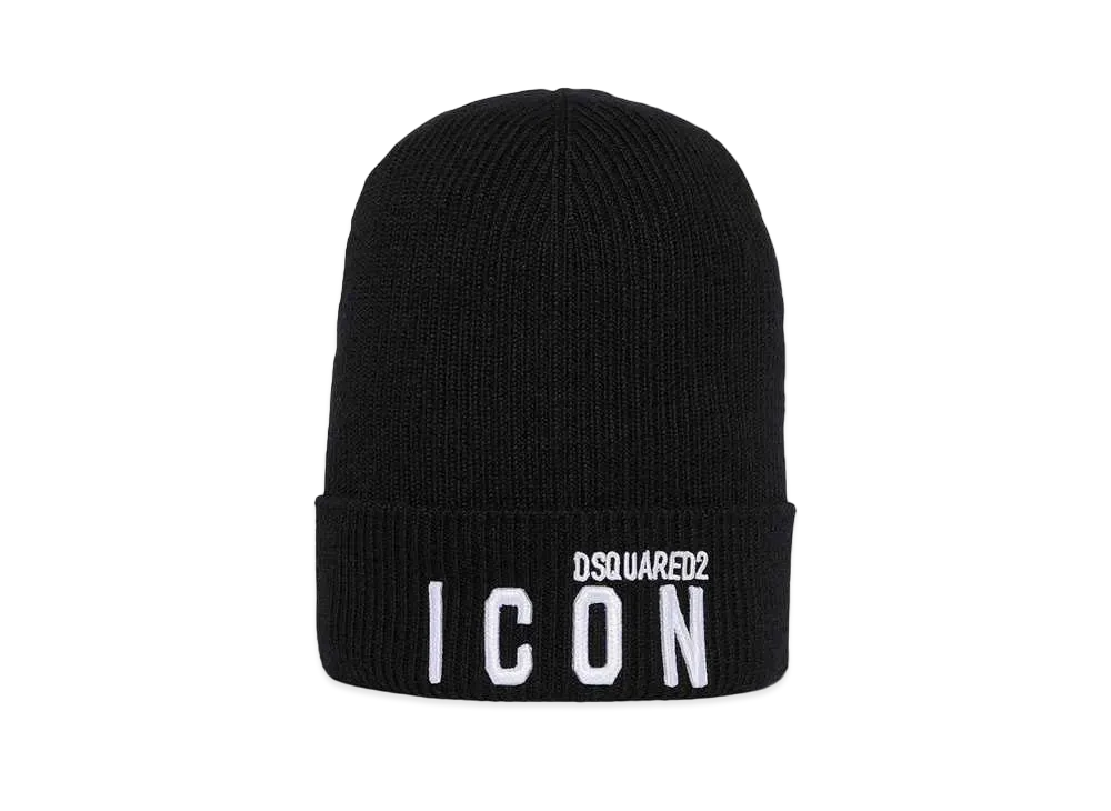 Dsquared2 D2 Patch Beanie "Black"