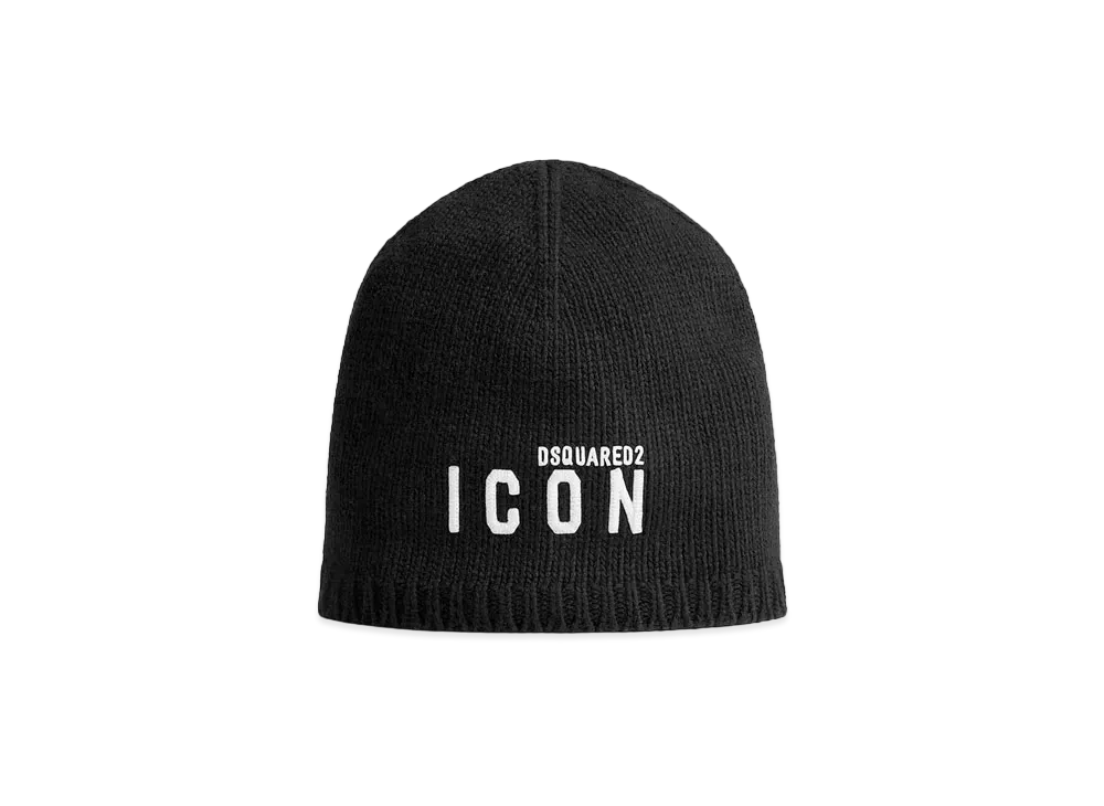 Dsquared2 Be Icon Knit Beanie "Black"