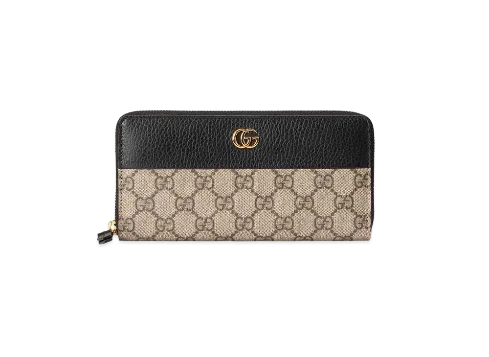 GUCCI GG Marmont Zip Around Wallet "Black"