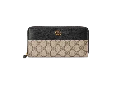 GUCCI GG Marmont Zip Around Wallet "Black"