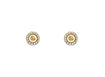GUCCI GG Marmont Flower Stud Earrings "Gold"