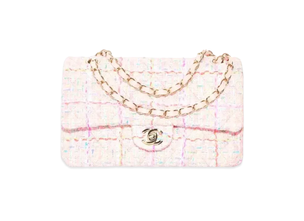 CHANEL Classic Handbag Tweed & Gold-Tone Metal "Multicolor"