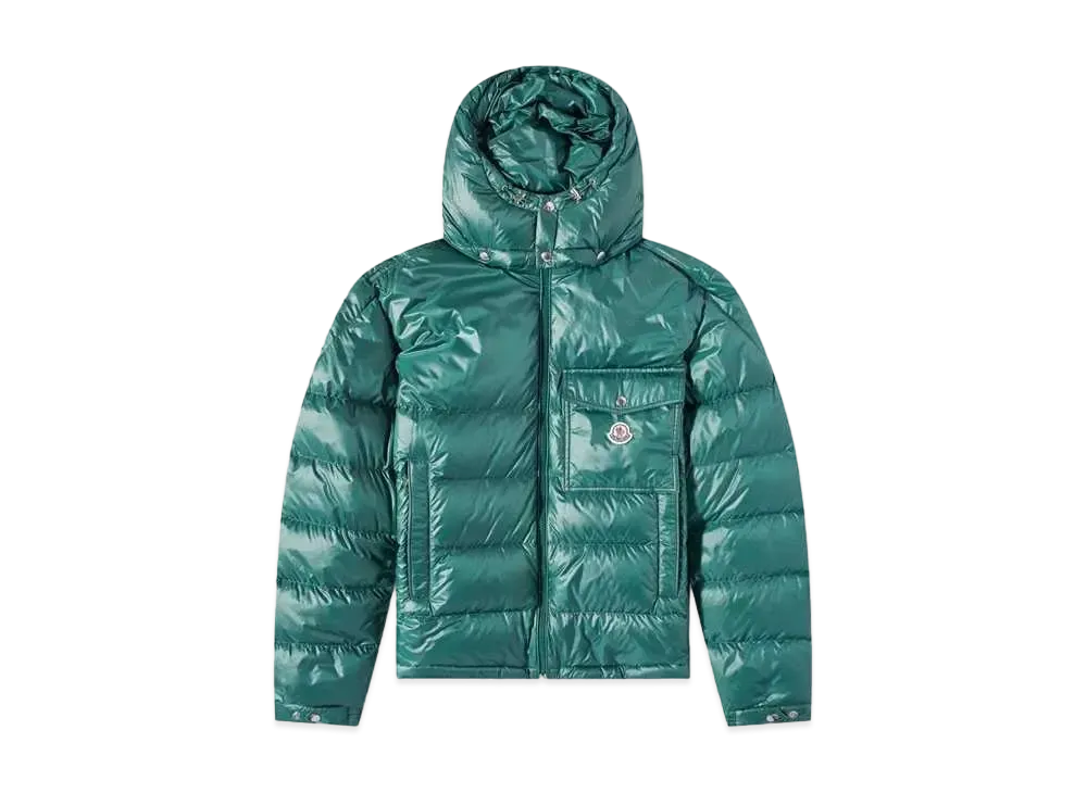 MONCLER Wollaston Hooded Down Jacket "Green"