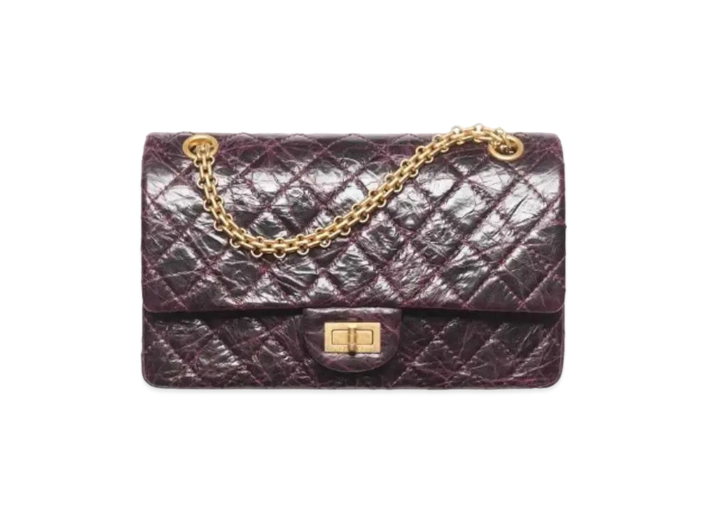 シャネル 2.55 ハンドバッグ シャイニー クランプル カーフスキン