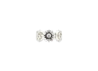 GUCCI GG Marmont Mother of Pearl Ring "Silver"