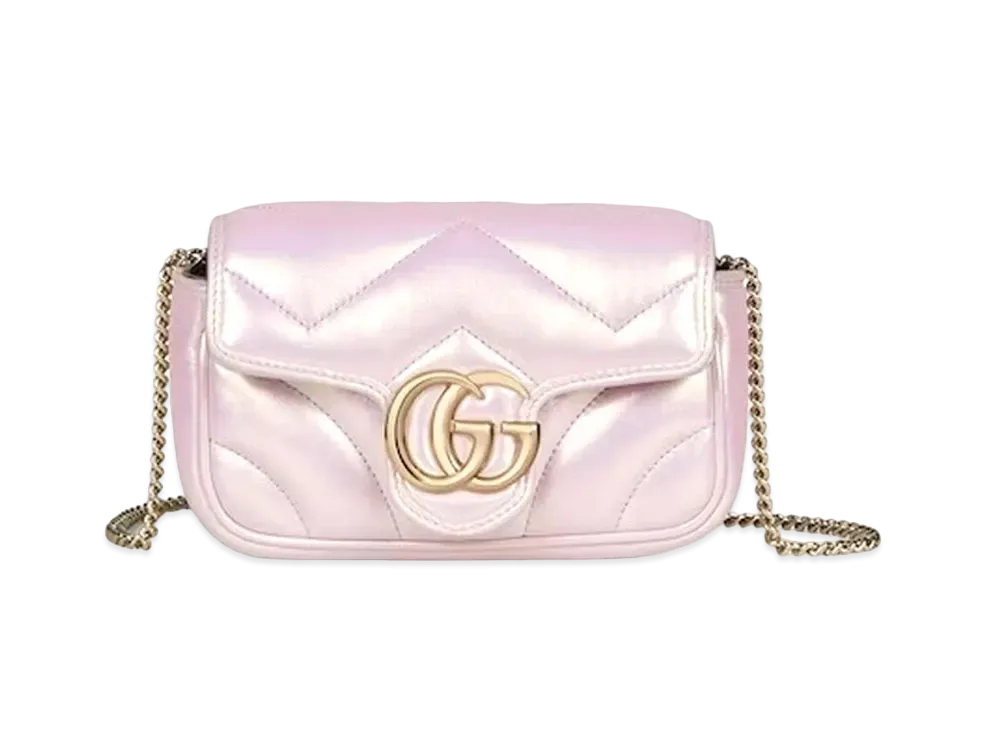 GUCCI GGマーモント GGマーモント〕チェーンウォレット ・ブラック レザー | GUCCI公式