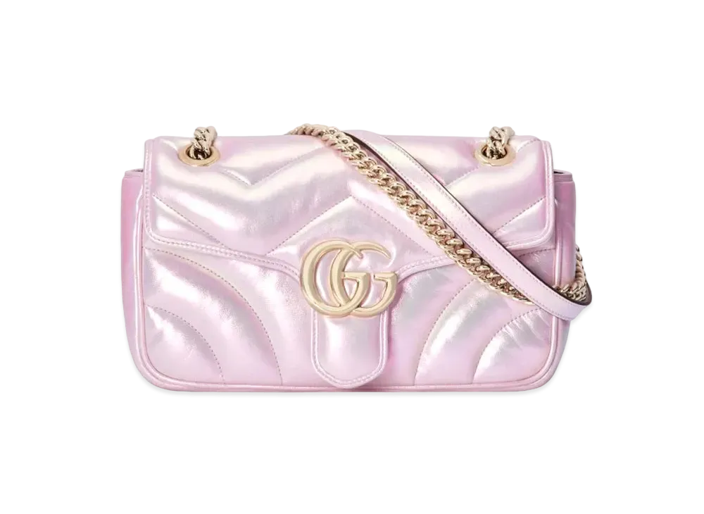 グッチ GGマーモント スモール ショルダーバッグ シアリング ハード