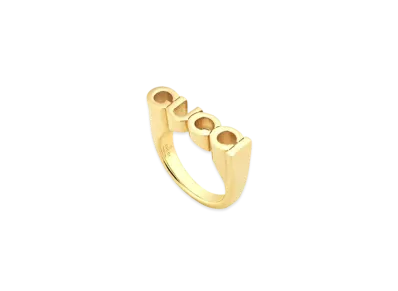GUCCI Letter Ring "Antique Gold"