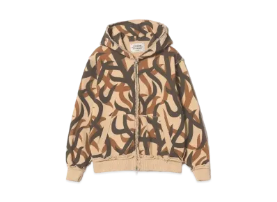 BEAMS FUTURE ARCHIVE / Camo Inside Out Zip Up Hoodie "Camo"