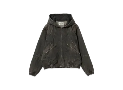 BEAMS FUTURE ARCHIVE / Swith Denim Hoody "Fade Black"