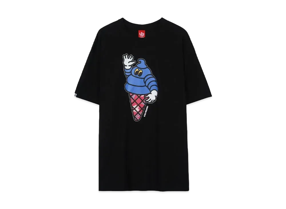 ICECREAM PUFFY T-SHIRT "BLACK"
