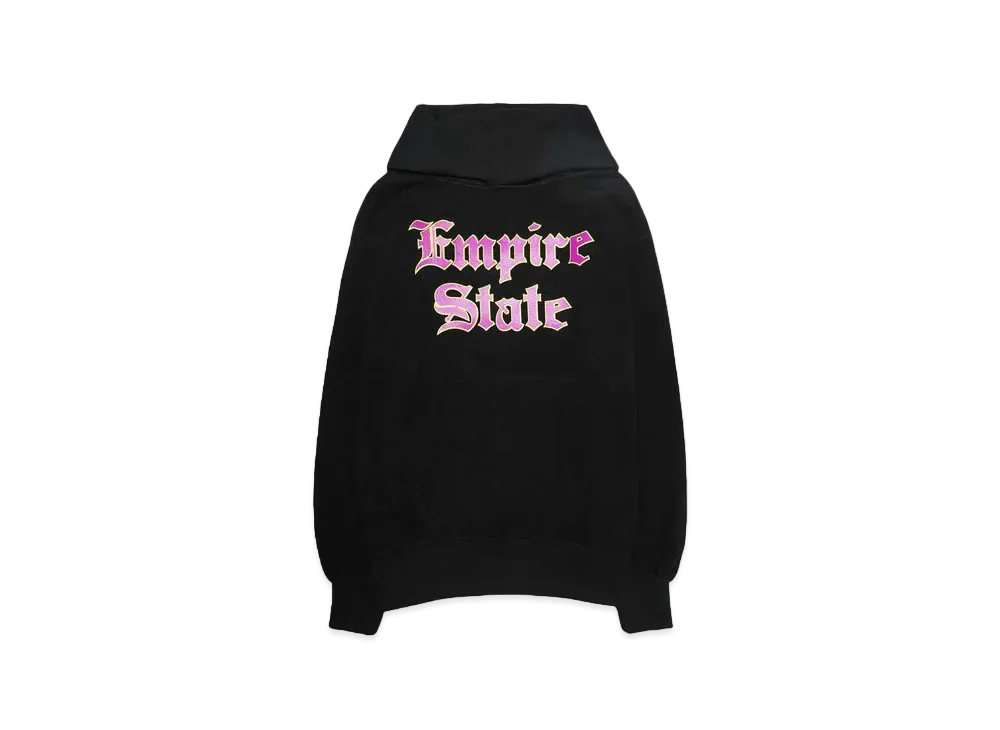 NEXUSVII. BACKSIDE OF EMPIRE STATE HOODIE "BLACK"