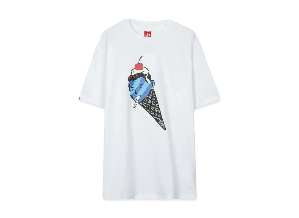 ICECREAM CONEMAN T-SHIRT "WHITE"