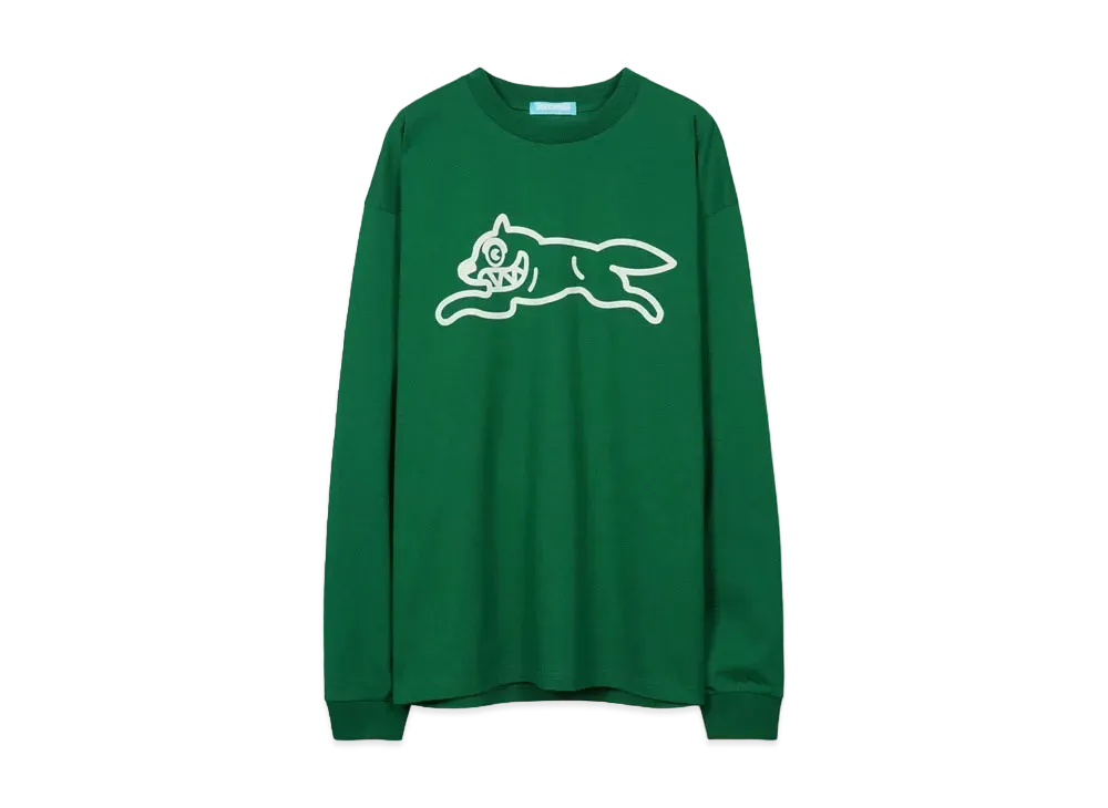 ICECREAM COTTON LS T-SHIRT ICECREAM "DEEP GREEN"