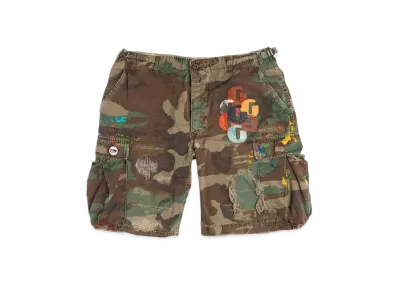 GALLERY DEPT. G Patch Woodland Camo Cargo Shorts "Camo"