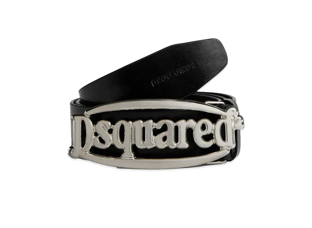 Dsquared2 Plaque Belt "Black/Palladium"