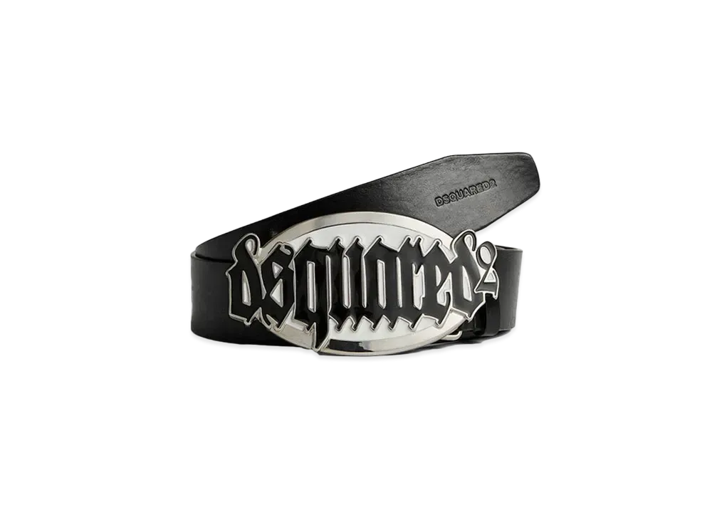 Dsquared2 Gothic Dsquared2 Plaque Belt "Black"
