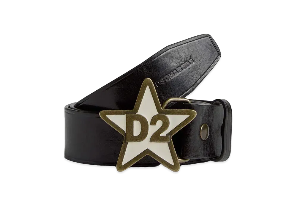 Dsquared2 D2 Plaque Belt "Black"