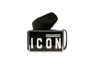 Dsquared2 Be Icon Plaque Belt "Black"
