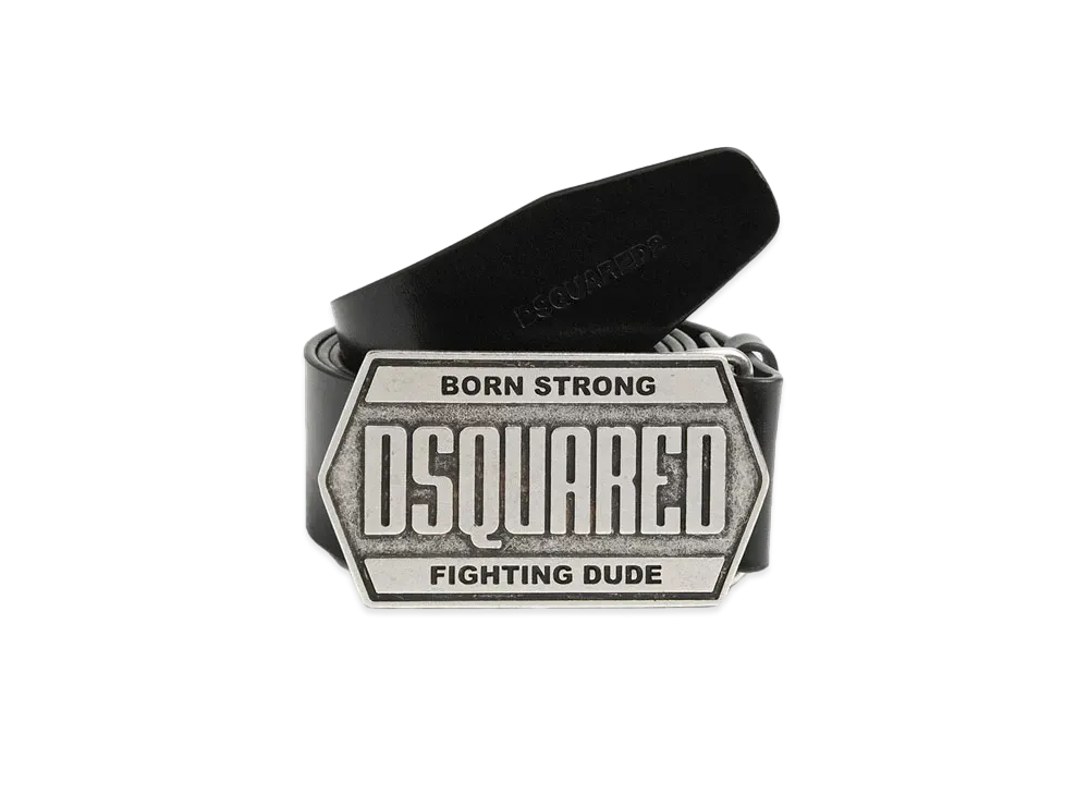 Dsquared2 Plaque Belt #3 "Black"