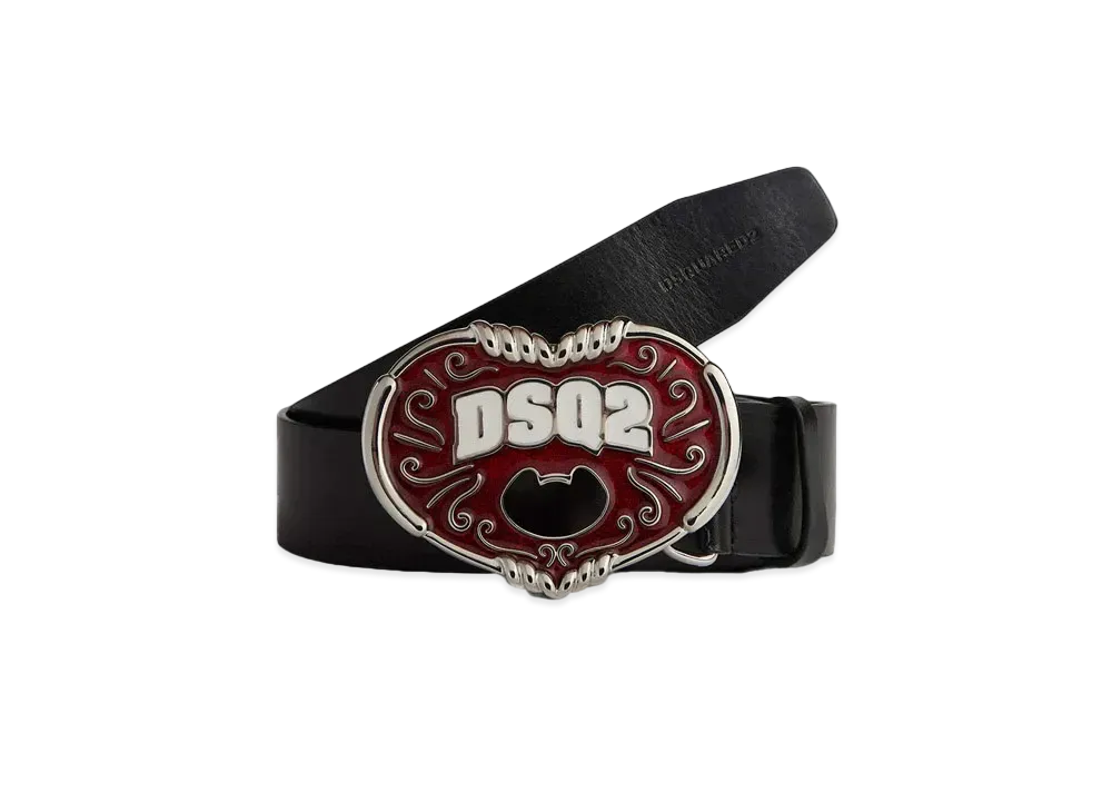 Dsquared2 Souvenir From Canada Plaque Belt "Black"