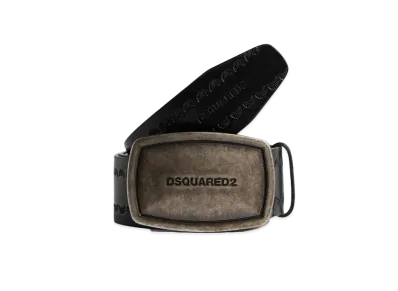 Dsquared2 Vintage Plaque Belt "Black"