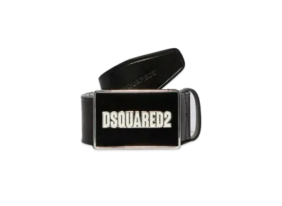 Dsquared2 Logo Plaque Belt #1 "Black"