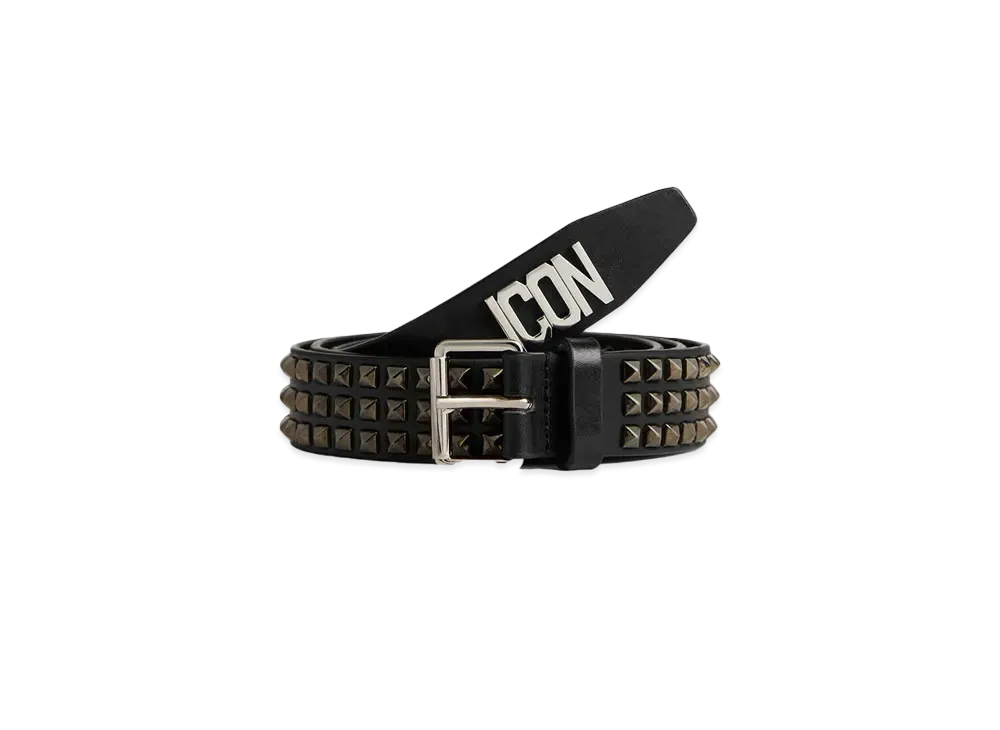 Dsquared2 Icon Clubbing Buckle Belt "Black"