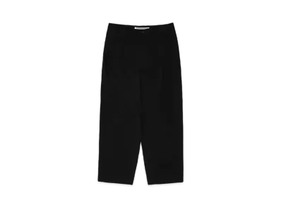 White Mountaineering TROPICAL WOOL 2 TUCK PANTS "BLACK"
