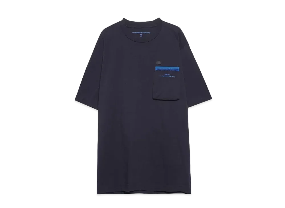 White Mountaineering POCKET T-SHIRT "NAVY"