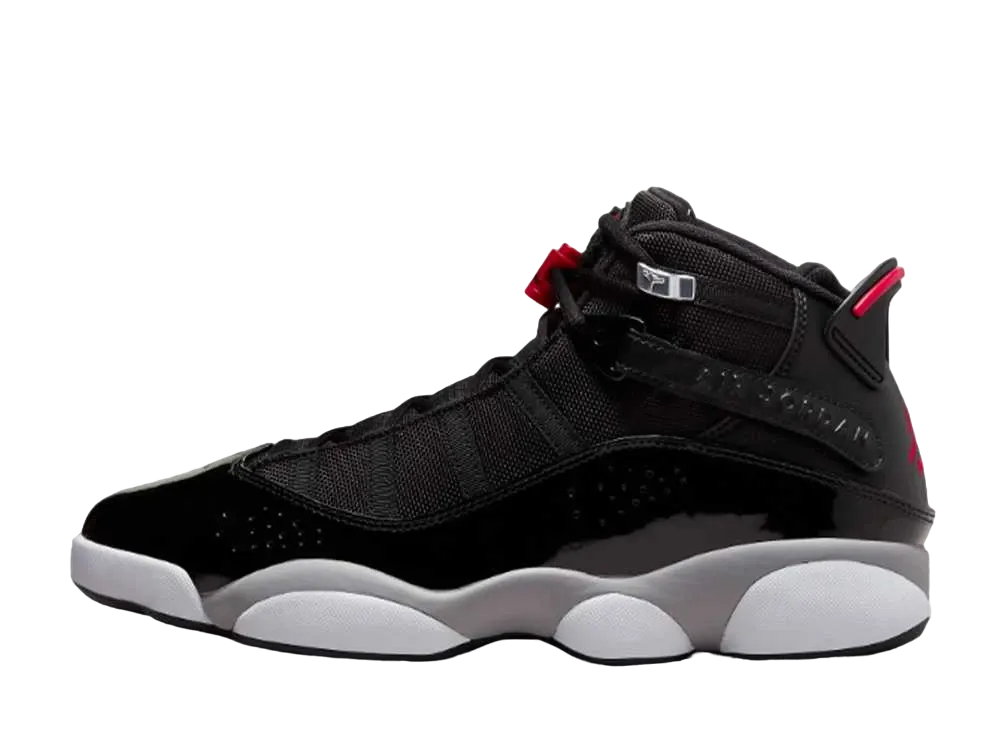 ナイキ エアジョーダン6 リングス "ブラック/ホワイト/メタリックシルバー/ファイヤーレッド"