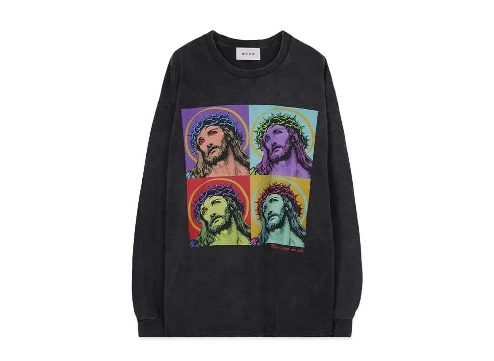 MAYO JESUS Christ Long Sleeve Tee "BLACK"