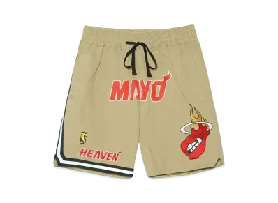 MAYO HEAVEN Embroidery Shorts "Beige"