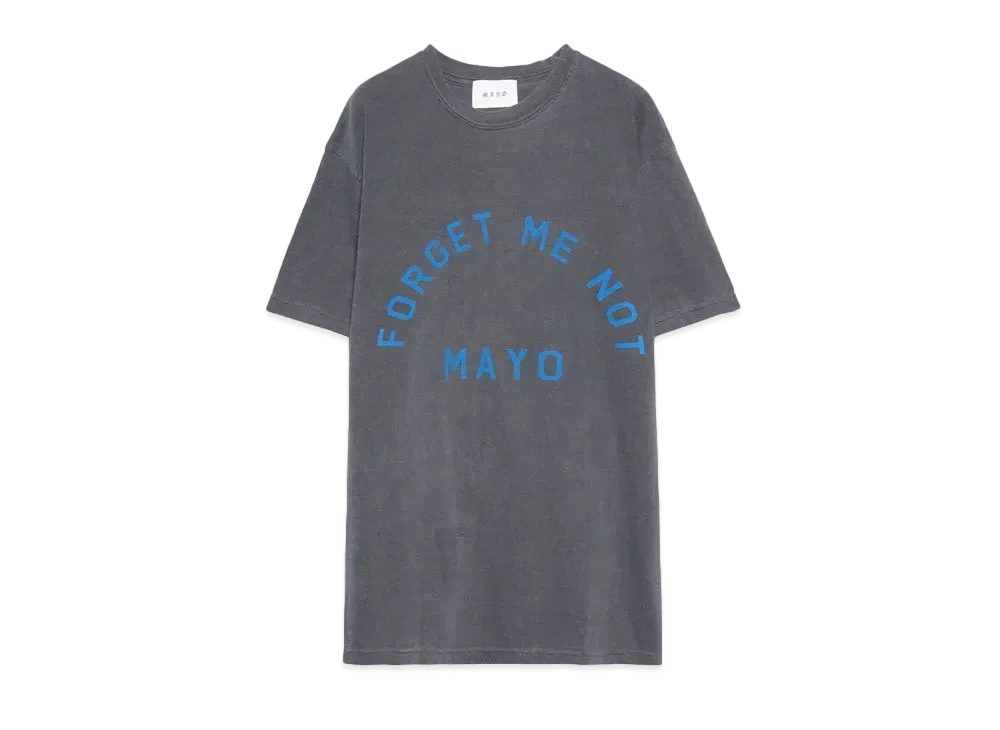 MAYO Forget Me Not LOGO Short Sleeve Tee "Fade Black"