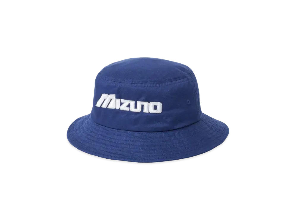 MIZUNO x New Vintage Golf Classic Logo Print Embroidery Bucket Hat "Navy"