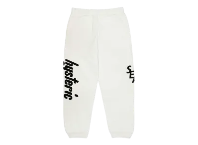 WIND AND SEA x HYSTERIC GLAMOUR x Varsity Sweat Pants "White"