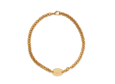 Dsquared2 D2 Tag Chain Necklace "Gold"