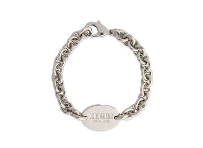 Dsquared2 D2 Tag Chain Bracelet "Silver"