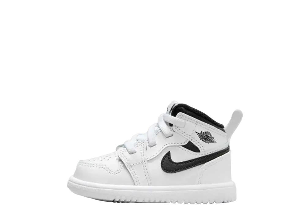 Nike TD Jordan1 Mid ALT "White/Black"