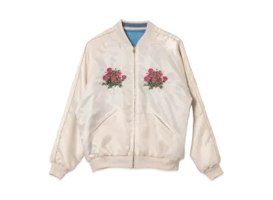 BEAMS COUTURE x RURU MARY’S Reversible Sukajan "White/Light Blue"