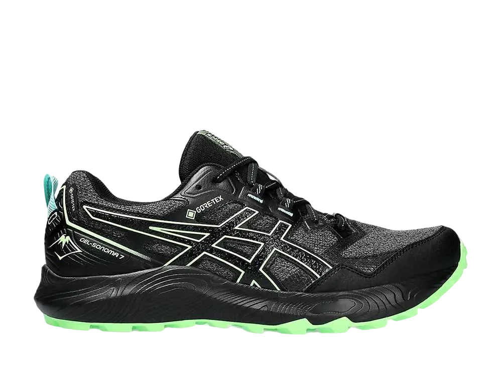 アシックス ゲルソノマ7 ゴアテックス "ブラック/イルミネートグリーン"