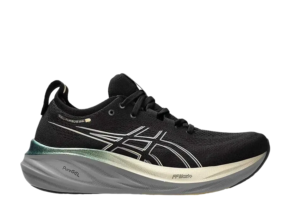 アシックス ゲルニンバス26 プラチナム "ブラック/シャンパン"