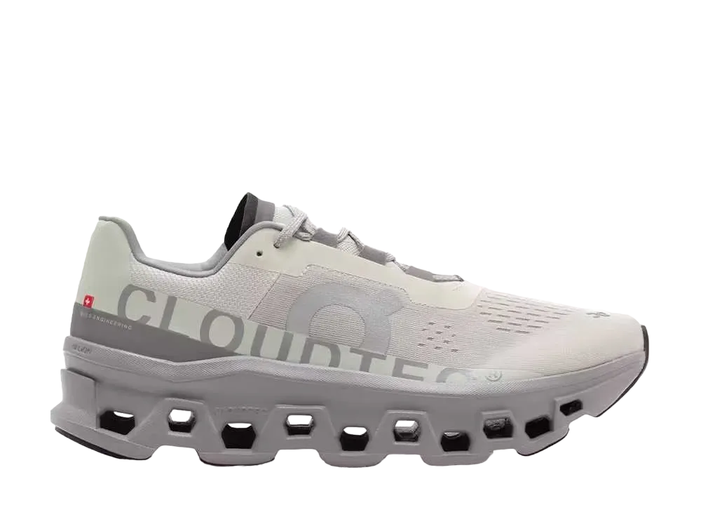 On Cloudmonster 1 "Ice/Alloy"