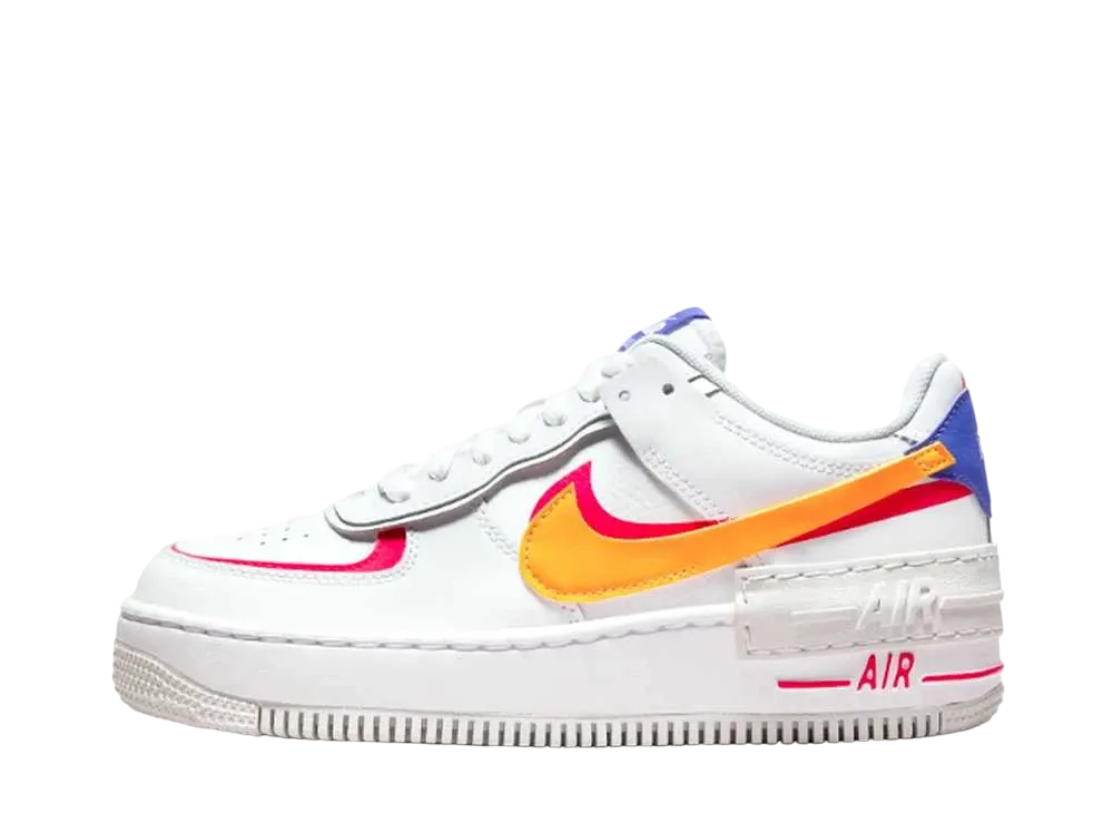 Nike Women's Air Force 1 Shadow "White/Sundial/Siren Red/Photon Dust"