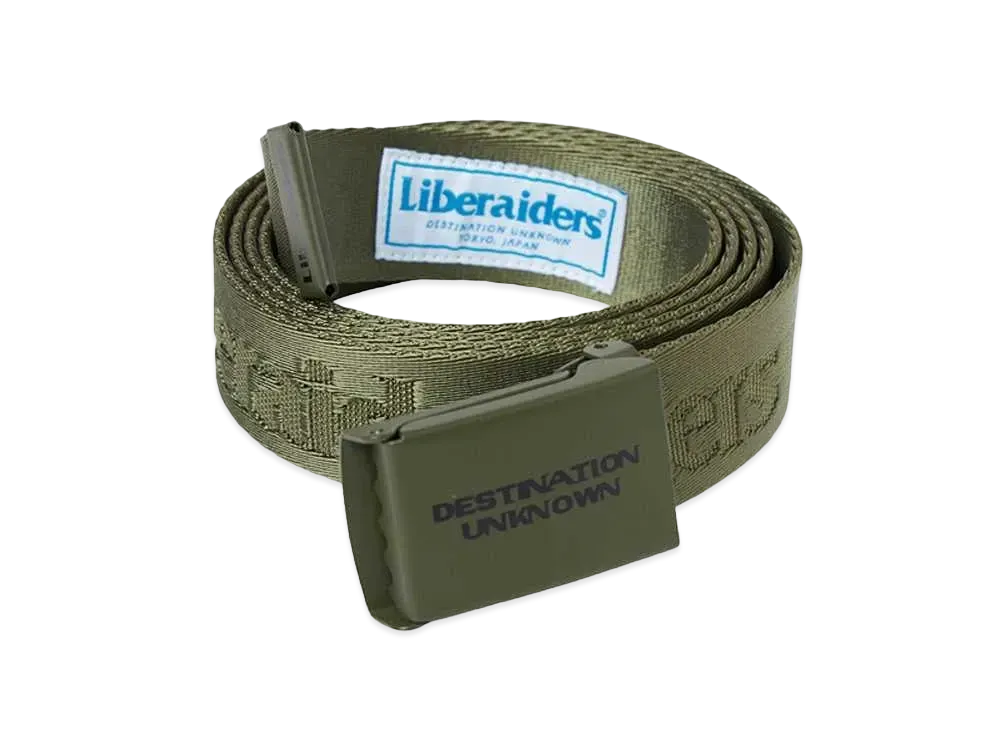 Liberaiders OG LOGO NYLON BELT "OLIVE"