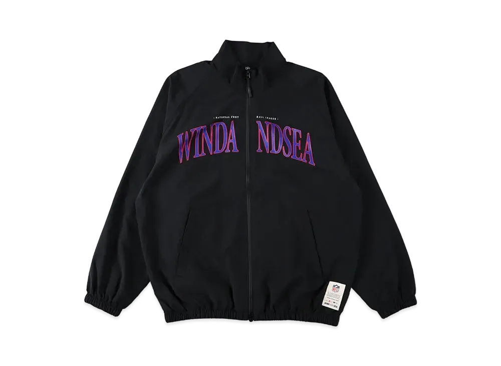 WIND AND SEA x NFL Classic Logo Nylon Jacket "Black"