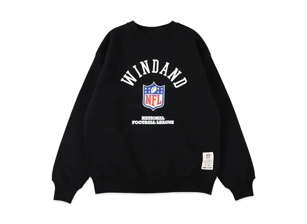 WIND AND SEA x NFL League Logo Crewneck Sweat "Black"