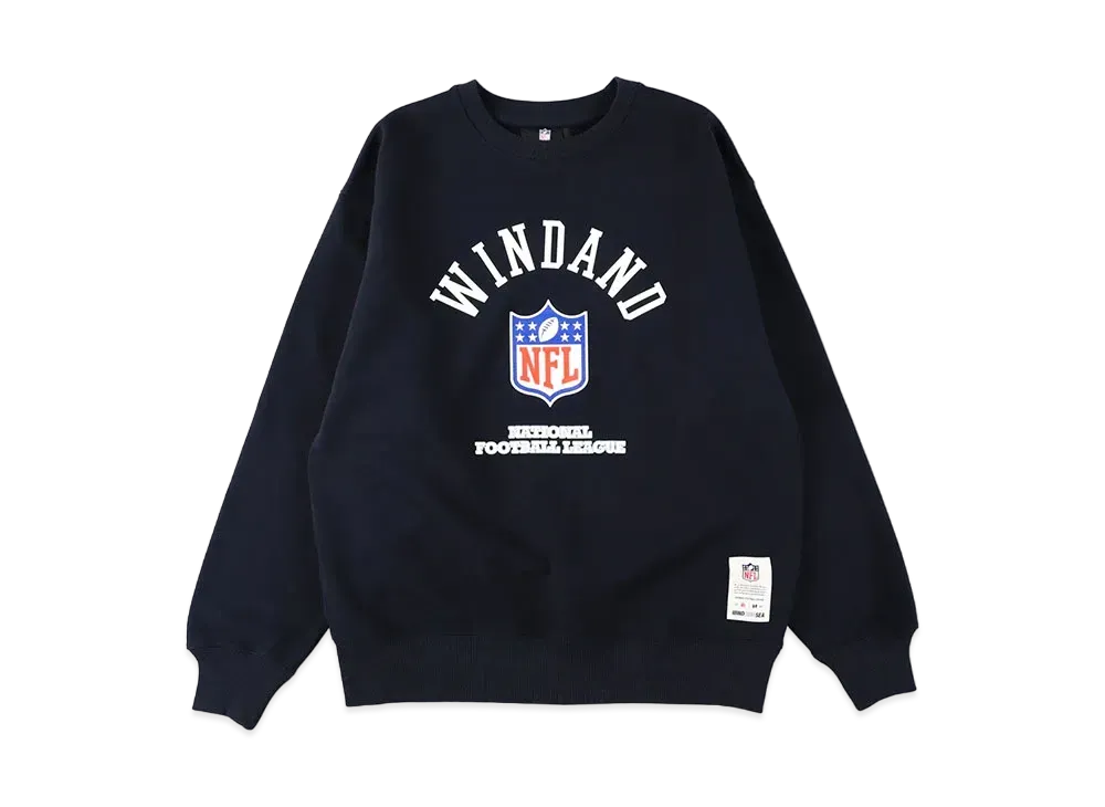 WIND AND SEA x NFL League Logo Crewneck Sweat "Navy"