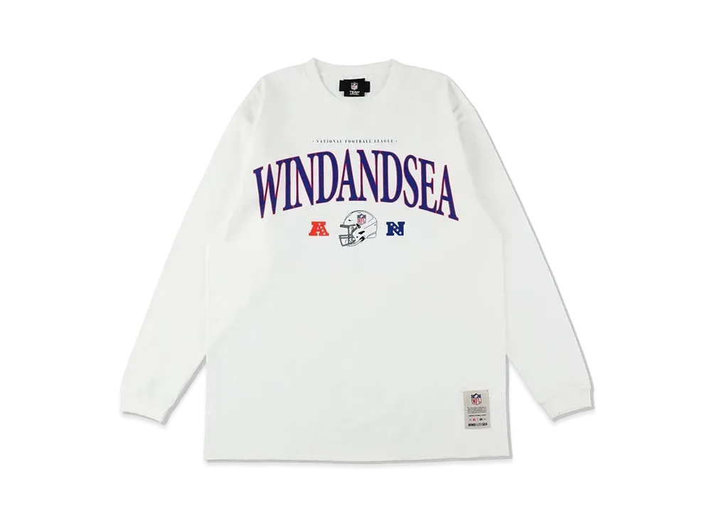 WIND AND SEA x NFL Classic Logo L/S Tee "White"